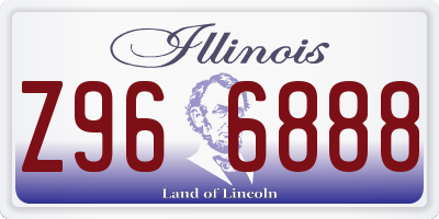 IL license plate Z966888