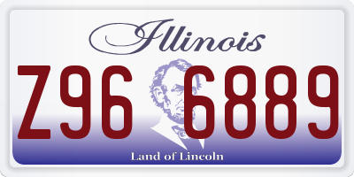 IL license plate Z966889