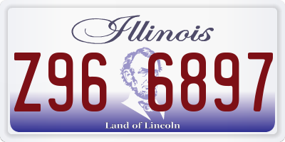 IL license plate Z966897