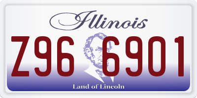 IL license plate Z966901