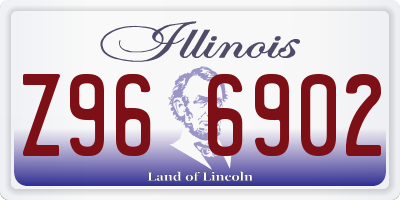 IL license plate Z966902