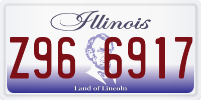 IL license plate Z966917