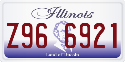 IL license plate Z966921