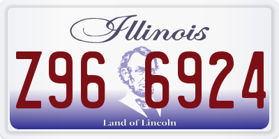 IL license plate Z966924