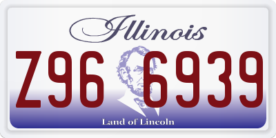 IL license plate Z966939