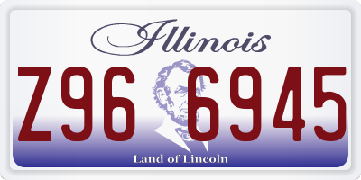 IL license plate Z966945