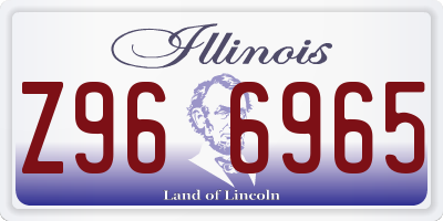 IL license plate Z966965