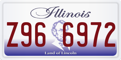 IL license plate Z966972