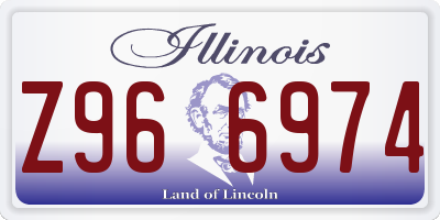 IL license plate Z966974