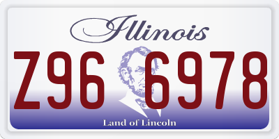 IL license plate Z966978