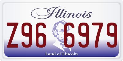 IL license plate Z966979