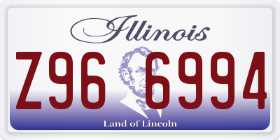 IL license plate Z966994