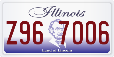 IL license plate Z967006