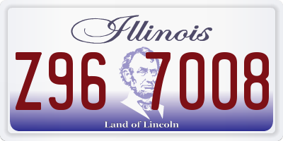 IL license plate Z967008