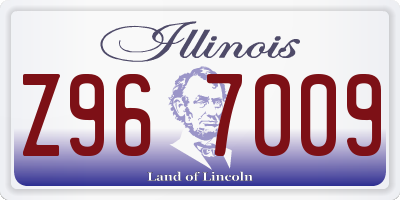 IL license plate Z967009