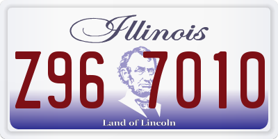 IL license plate Z967010