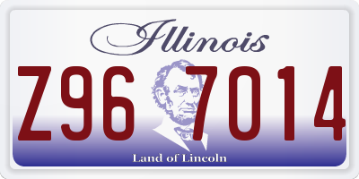 IL license plate Z967014