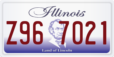 IL license plate Z967021