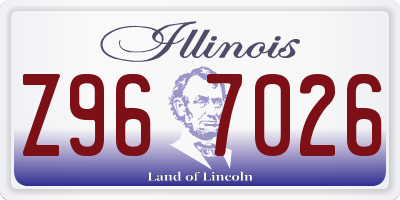 IL license plate Z967026