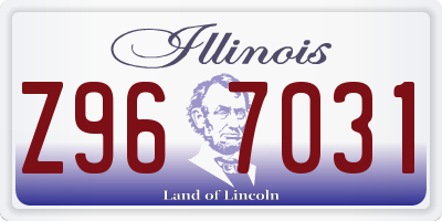 IL license plate Z967031