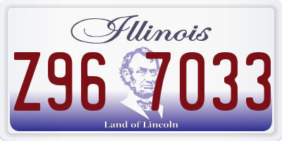 IL license plate Z967033