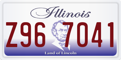 IL license plate Z967041