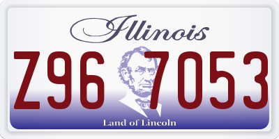 IL license plate Z967053