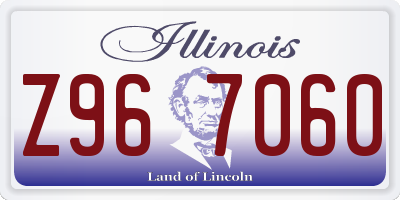 IL license plate Z967060