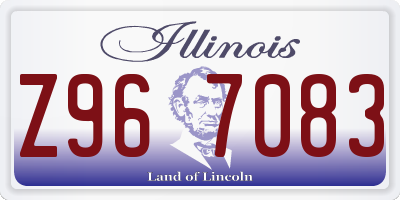 IL license plate Z967083
