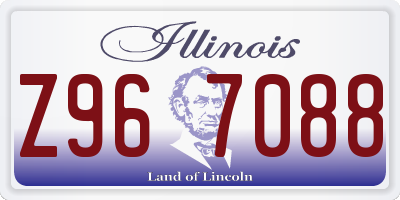 IL license plate Z967088