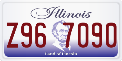 IL license plate Z967090