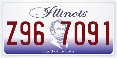 IL license plate Z967091