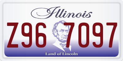 IL license plate Z967097
