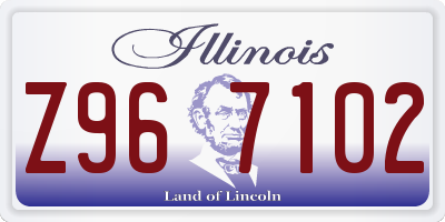 IL license plate Z967102