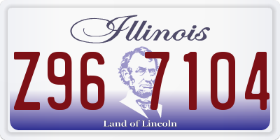 IL license plate Z967104
