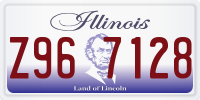 IL license plate Z967128