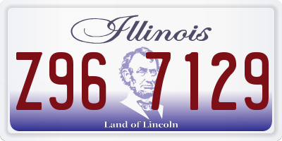 IL license plate Z967129
