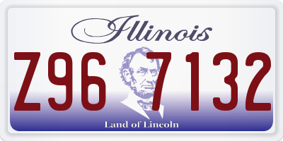 IL license plate Z967132