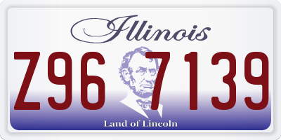 IL license plate Z967139