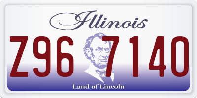IL license plate Z967140