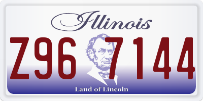 IL license plate Z967144