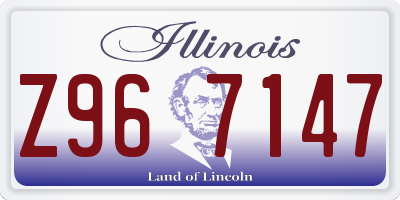 IL license plate Z967147
