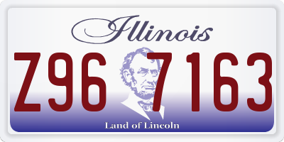 IL license plate Z967163