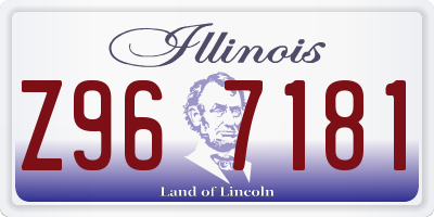 IL license plate Z967181