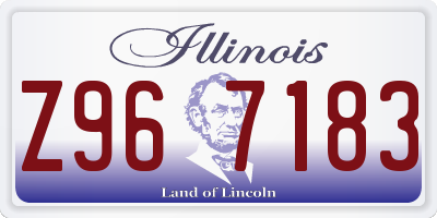 IL license plate Z967183