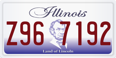 IL license plate Z967192