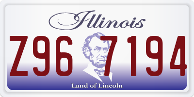 IL license plate Z967194