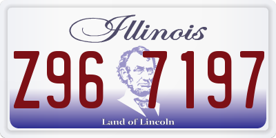 IL license plate Z967197