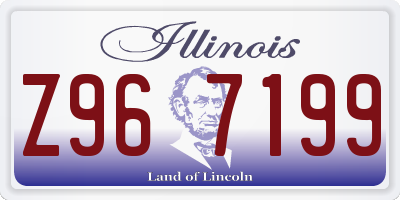 IL license plate Z967199