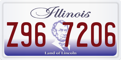 IL license plate Z967206